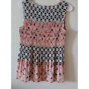 Alfani Womens Sleeveless Blouse, Size 10, Romantic, Feminine, Pleated, Flirty